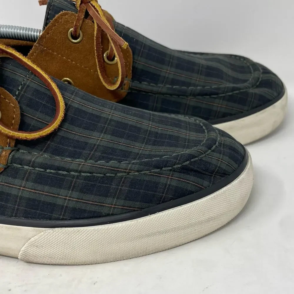 Polo Ralph Lauren Rylander Plaid Boat Shoes Mens Size 12D